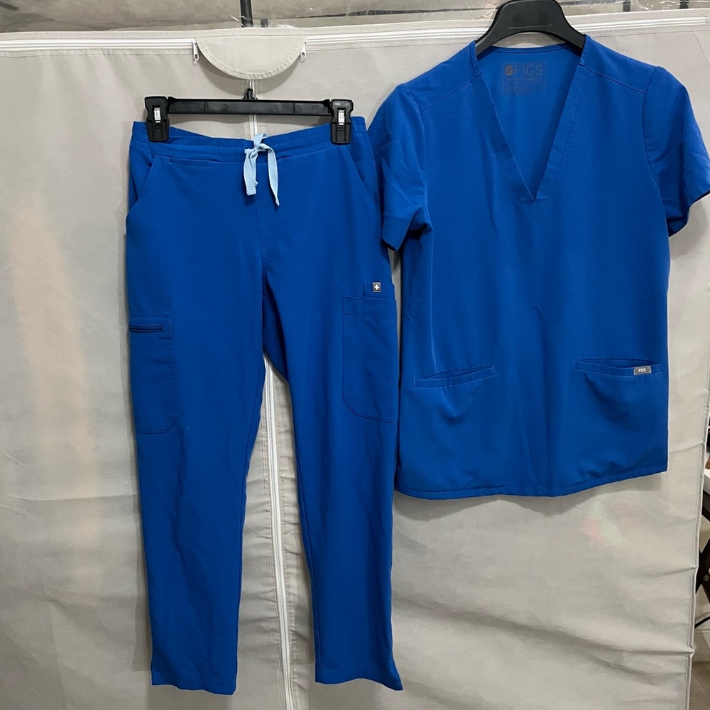 FIGS Royal Blue Small Top XSP Bottom